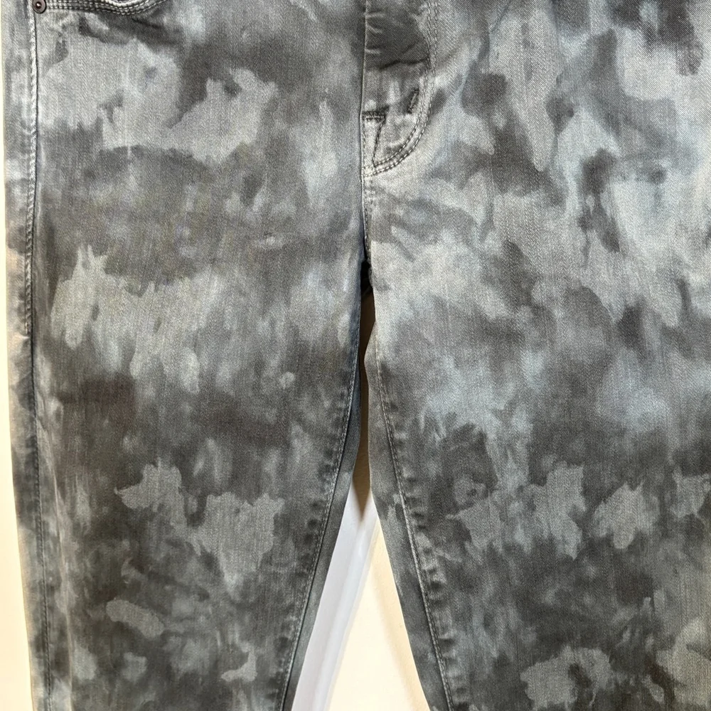 Mother Denim Looker Spontaneous Combustion Grey Tie Dye Skinny Jeans Women’s 26
